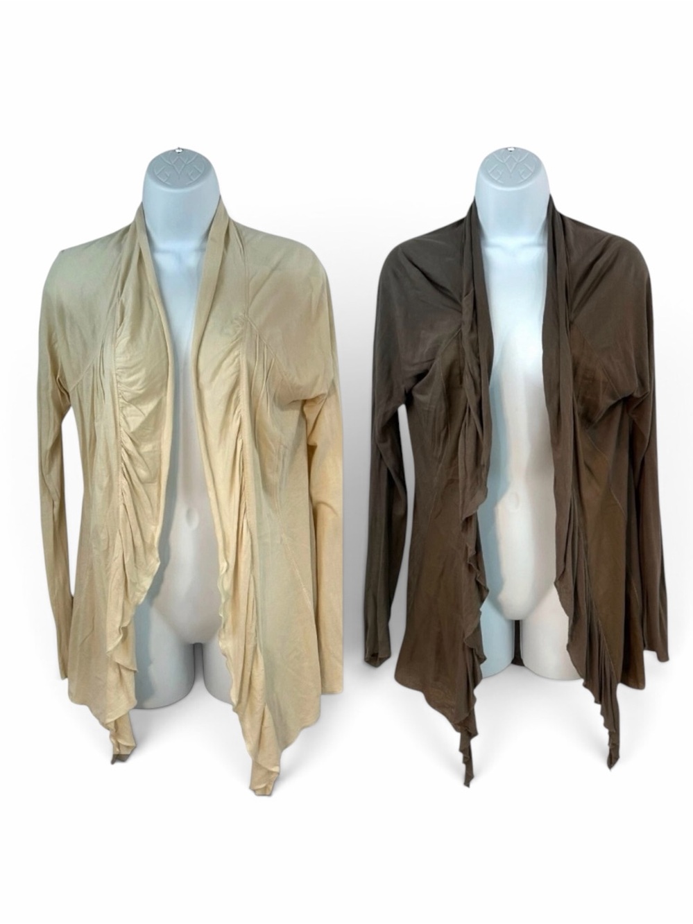 Lot 2 Anthropologie Tiny Jacket Open Cardigan Small Lace Cream Brown Lightweight